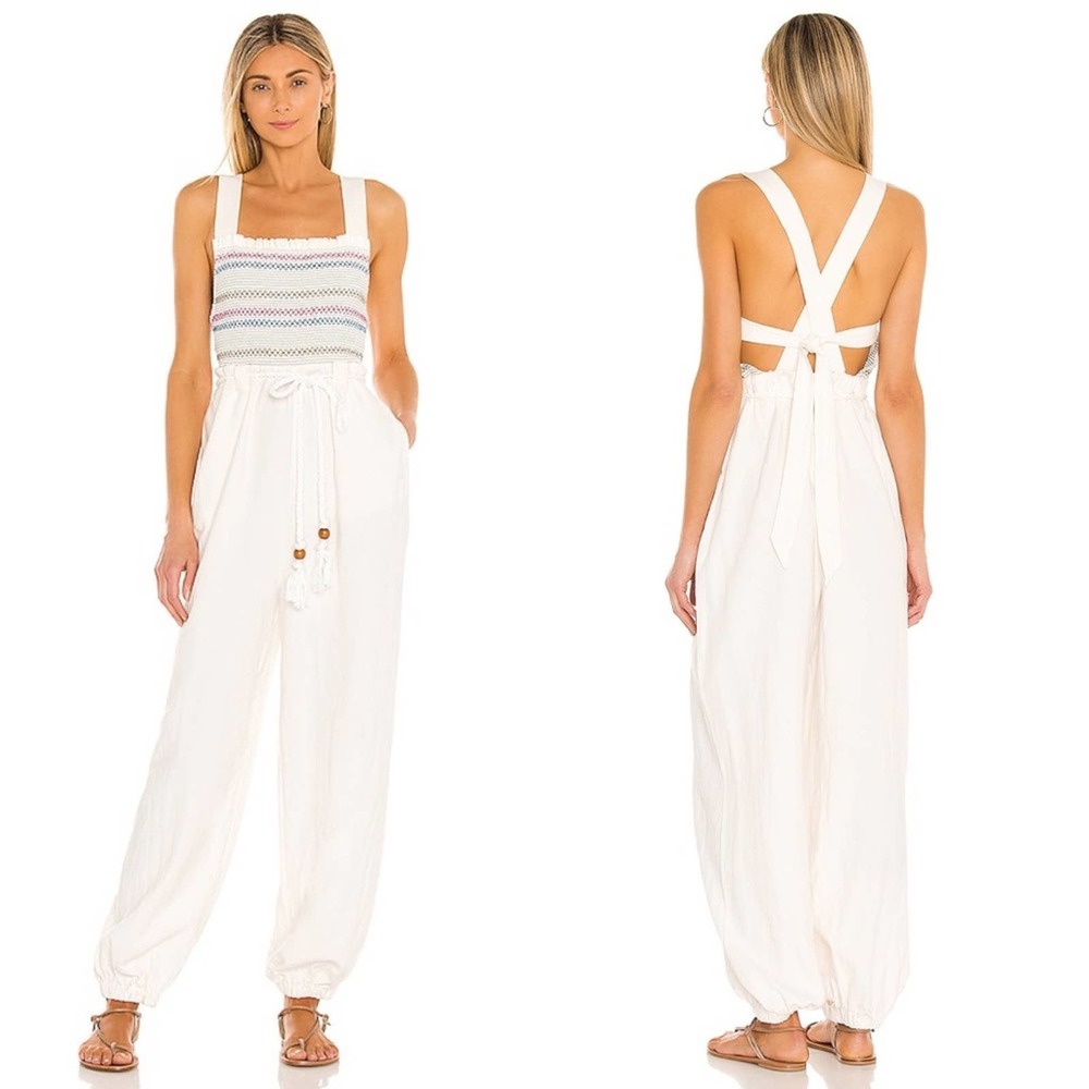Free People White Jumpsuit